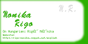 monika rigo business card